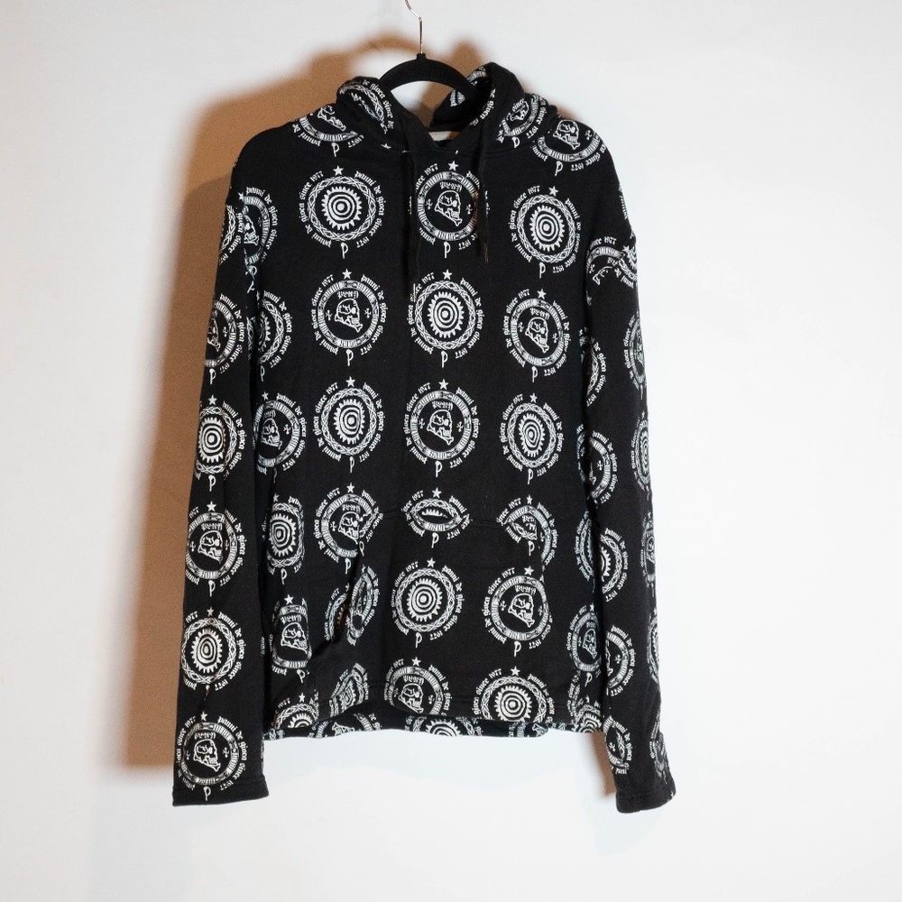 Play Clothes est. 1977 DEADSTOCK All Over Pattern Hoodie Rare XL